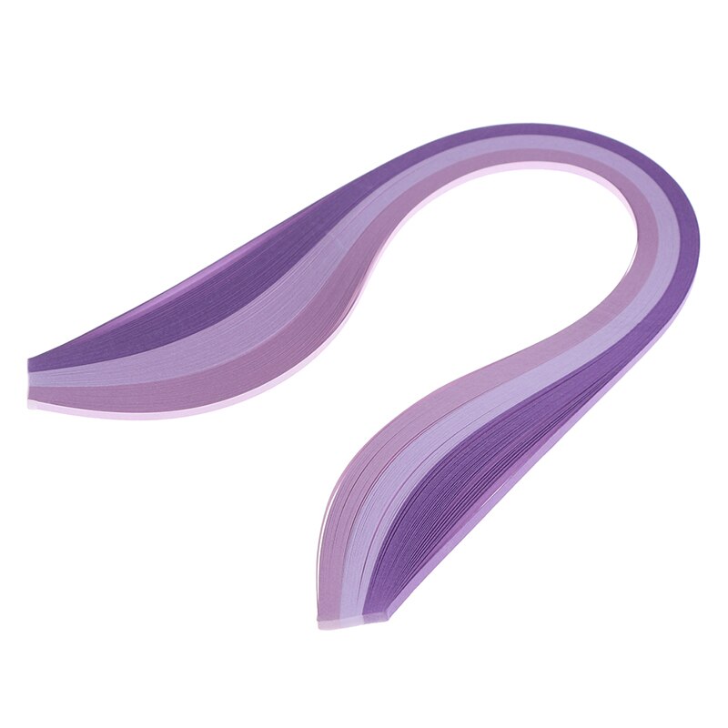 100Pcs/set Paper Quilling Strips Set 3mm 39cm Paper For Craft DIY Quilling Tool Mixed Color Scrapbooking Stripes Paper: purple