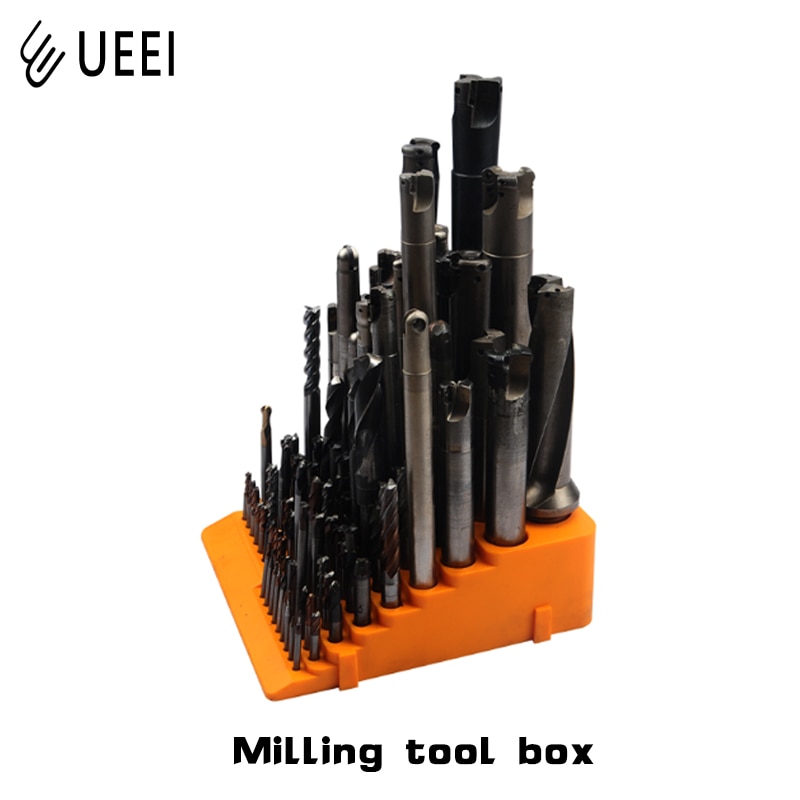 Milling cutter storage box 84 hole milling cutter tool box CNC machining center milling cutter finishing rack