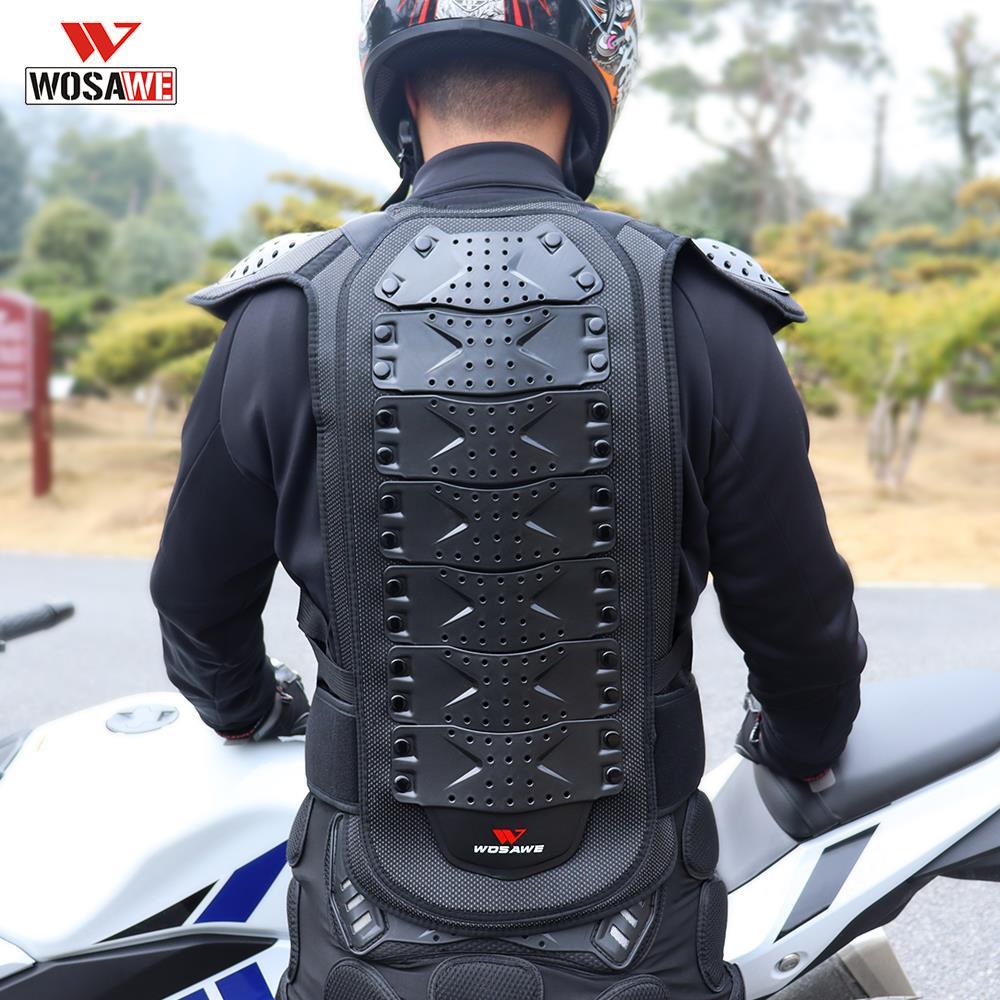 WOSAWE Adult Full Body Protection Sports Back Support Snowboard Ski Cycling Motocross Vest Jacket Elbow Knee Pads MTB Suit