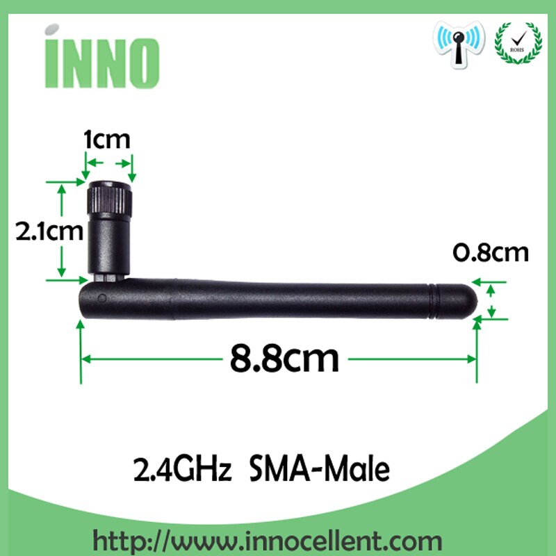 2.4Ghz Antenna wifi 3dbi SMA male Connector 2.4G antena wifi antenna wi fi white antenne waterproof antenas wi-fi