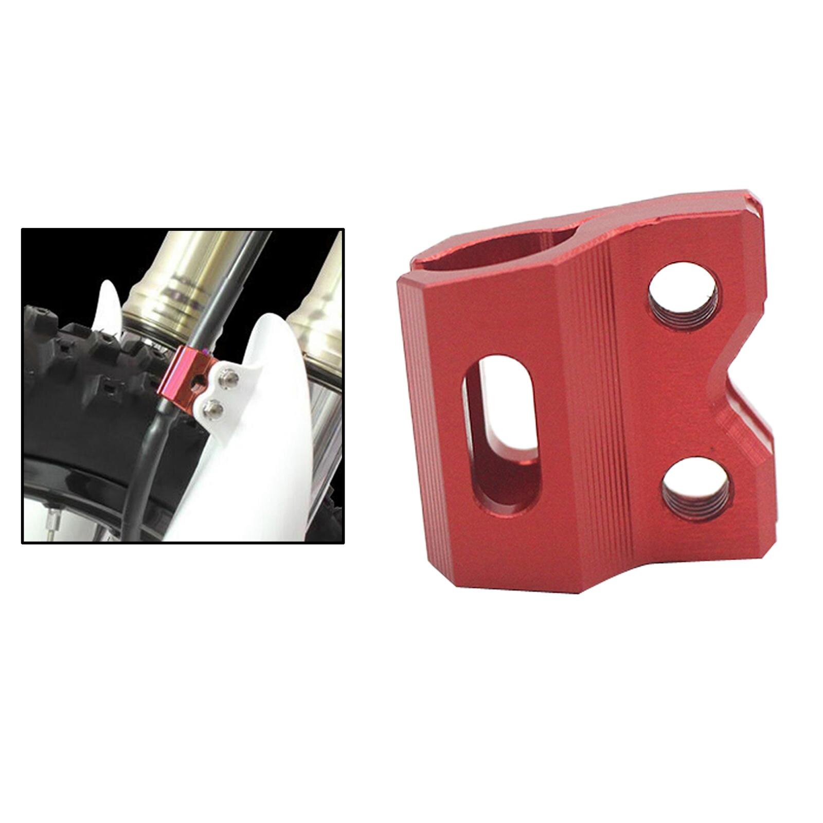 Främre bromsledningshållare slangklämma för honda cr crf 125r 250r för yamaha yz yzf 65 85 125 250 450 04-19 främre bromskabelklämma