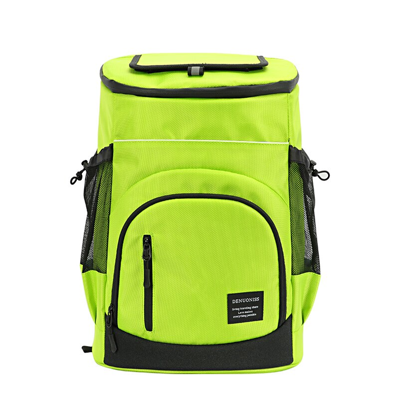 Bolsa térmica de gran capacidad para refrigerador de cerveza, mochila portátil para Picnic, paquete de hielo, 36 latas, 33l: Green
