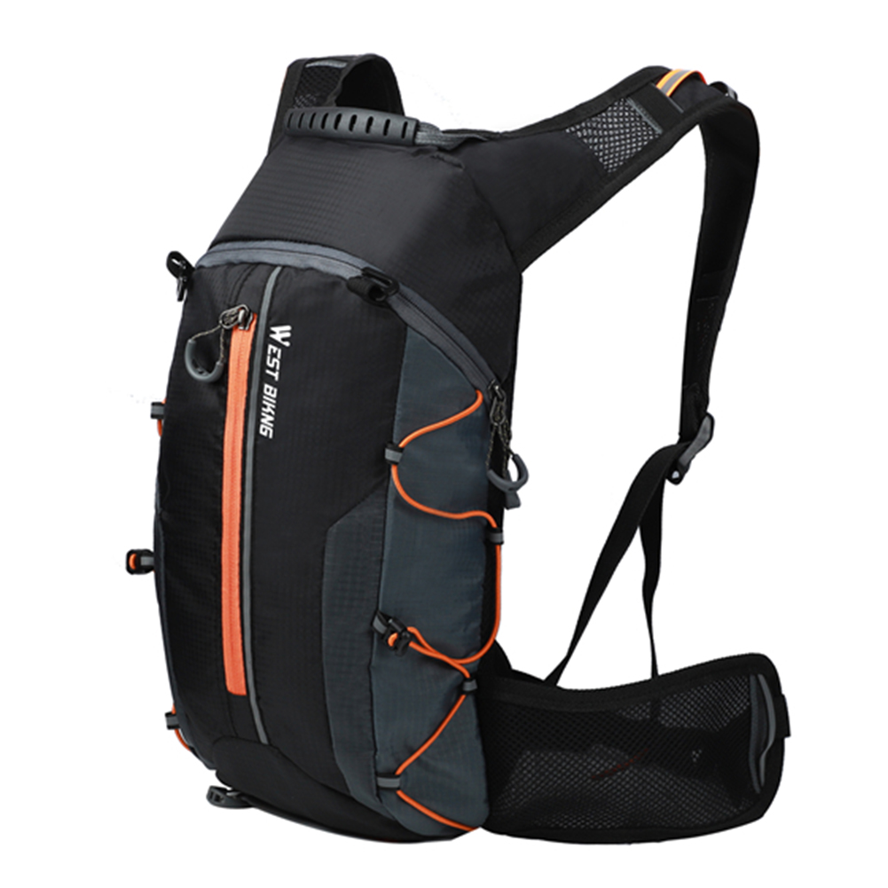 Waterdichte Fietstas Fietsen Bergbeklimmer Rugzak Ademend 10L Ultralight Fiets Water Bag Klimmen Fietsen Hydratatie Rugzak: Oranje