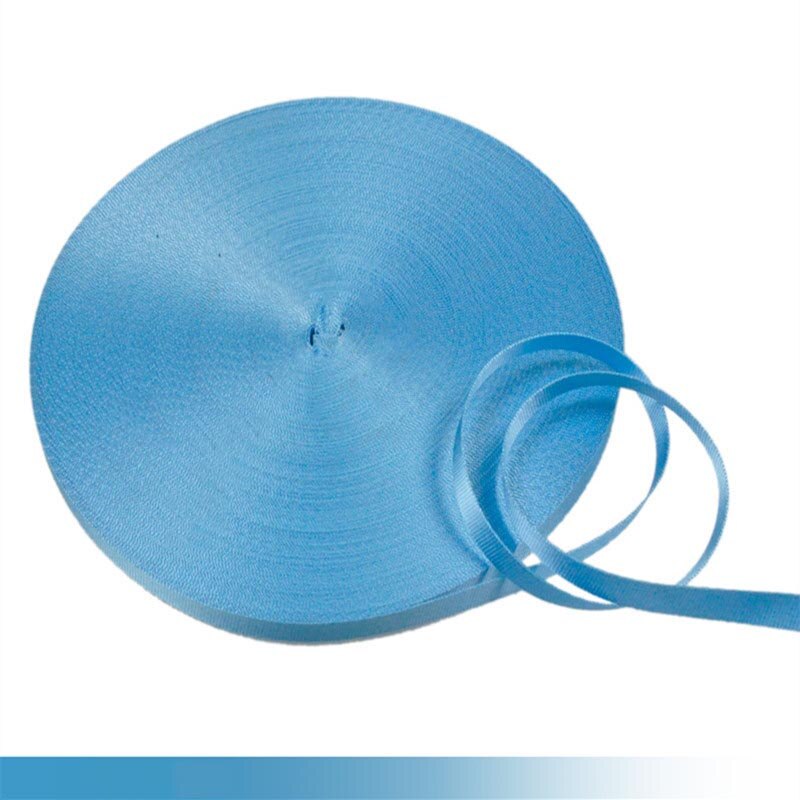 45meter Meetee 10mm Bunte Nylon Gurtband Band Straps Bias Band für Handgemachte Arbeit Karten Strap Kleidung Nähen Zubehör: LightBlue