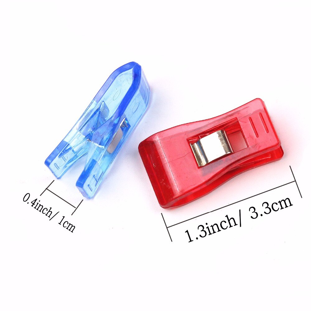Clips de plástico mezclado para Patchwork, soporte para tela acolchada, artesanía, costura, prendas de punto, 30 Uds.