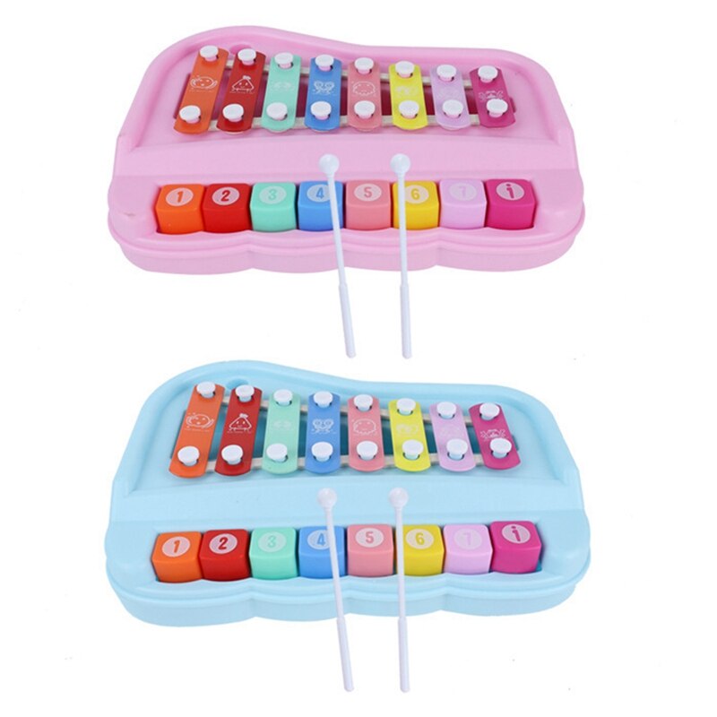 Piano Speelgoed Voor Kinderen, 8 Veelkleurige Key Piano Toetsenbord Xylofoon Speelgoed