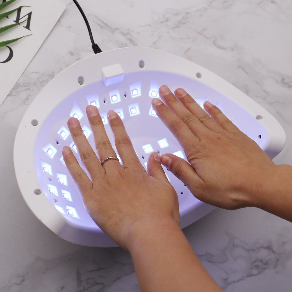 Built-in Cooling Fan Nail Dryer 3 in 1 Quick Dry Fast Curing Gel Lamp For All Kinds of Gel Polish UV Led Nail Lamp