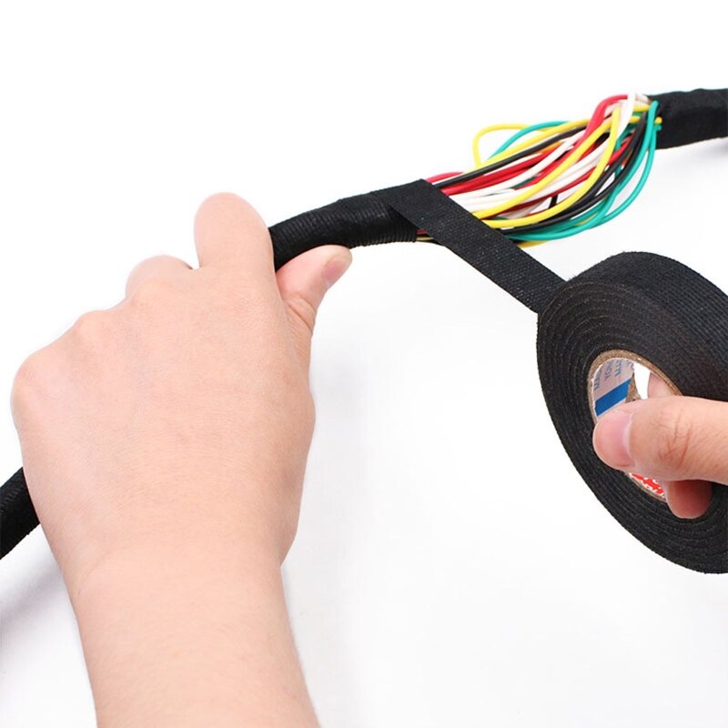 Multifunctional High Temp Wire Harness Wrapping Tape Flame Resistant Tape Cloth Tape Width 9/15/20/25/30/35/40/45/50mm