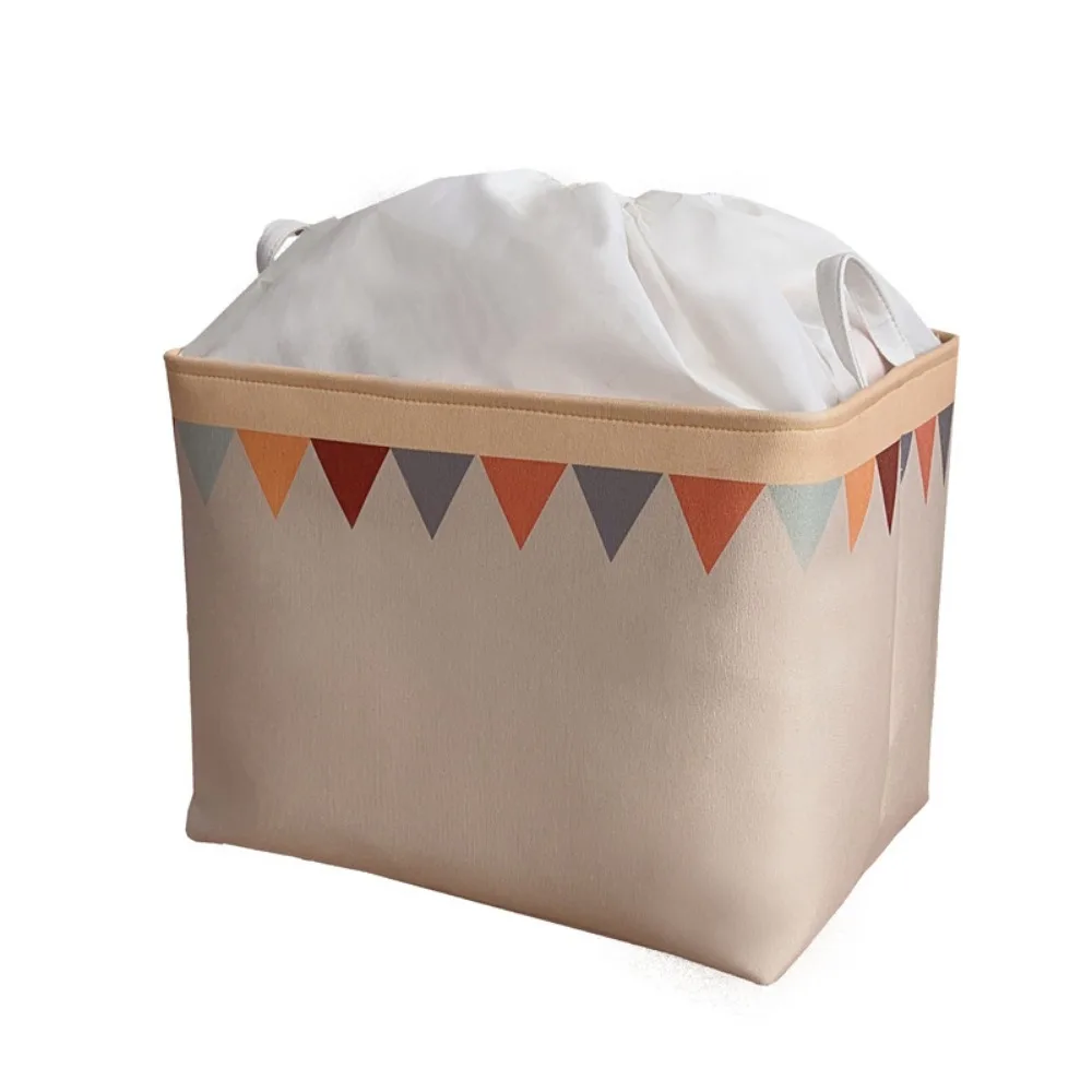 Caja de almacenamiento de dibujos animados, armario de tela a prueba de polvo para juguetes de niños, caja de almacenamiento de ropa, Cubo de almacenamiento portátil para dormitorio