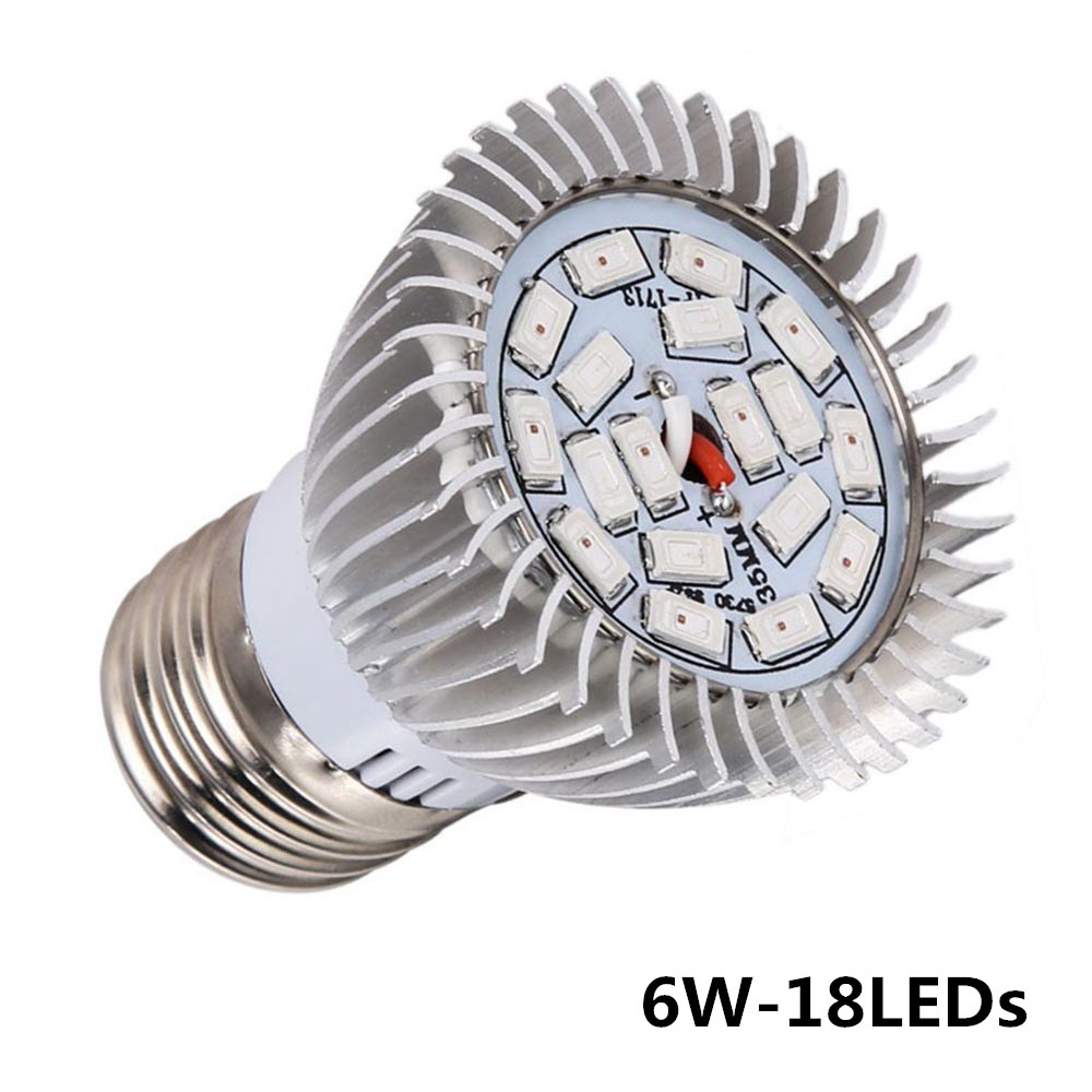 Full Spectrum E27 Led Grow Light 18/28/40/78/120 Leds Red Blue UV IR Grow Lamp For Indoor Plants Hydroponics Flowers Vegetables: 18LEDS
