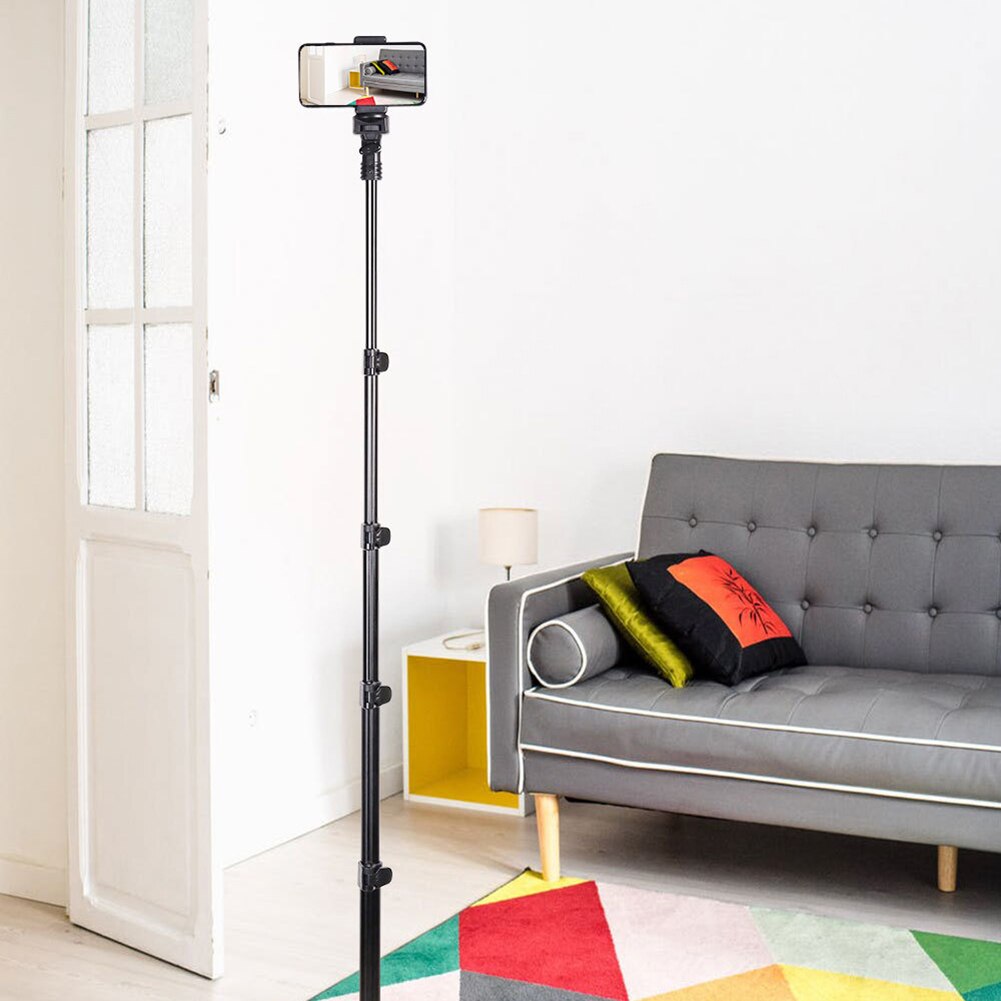 Aloyseed mini tripé flexível 3d com gatilho extensível, ajustável, de 4 seções, para smartphone, tablet, suporte de câmera