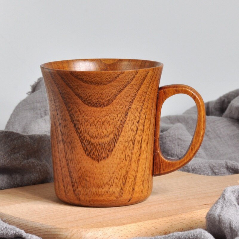 Naturlig gran handgjord jujube träkopp träkopp trä kaffe öl muggar trä koppar