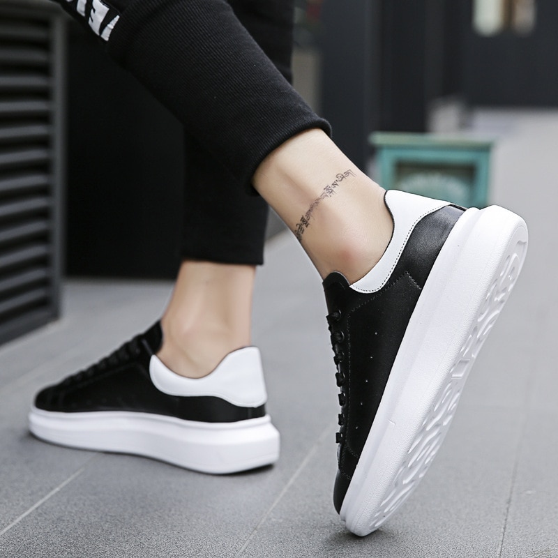 Män fritidsskor sneakers läder män skor bekväma lätta skor skor zapatillas  c1-10a