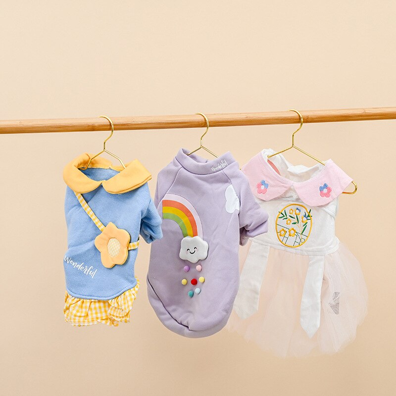 10 Pcs Sterke Metalen Draad Huisdier Hangers Kleine Kleerhangers Voor Hond Kat, gold Metal Kleding Shirts Hanger Met Groeven