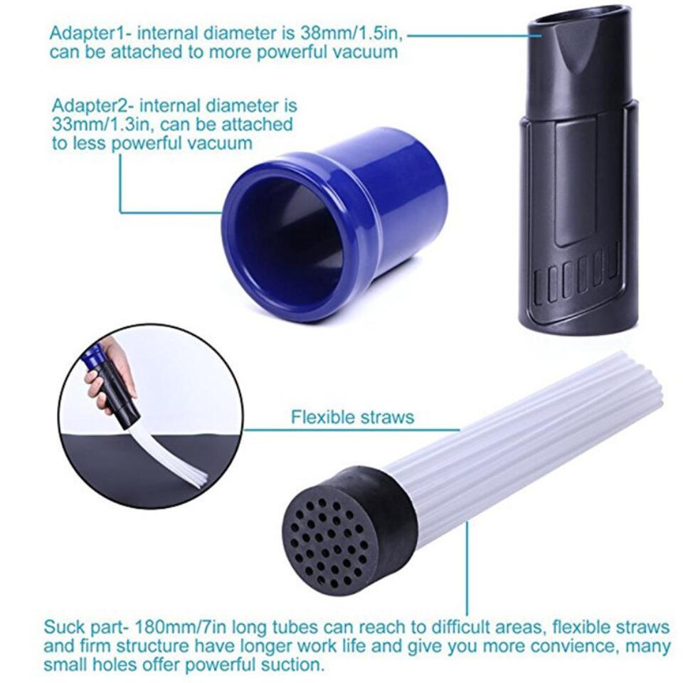 Vacuum Cleaner Attachment Universal Dust Daddy Vacuum Attachment Clean Tools Multi-functional Dust Brush Cleaner Dirt Remover