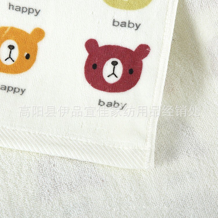 Cotton Baby Towel Washcloth Baby Feeding Baby Face Towels Washers Hand Cute Cartoon Wipe Wash Cloth Super Soft Water Absorption