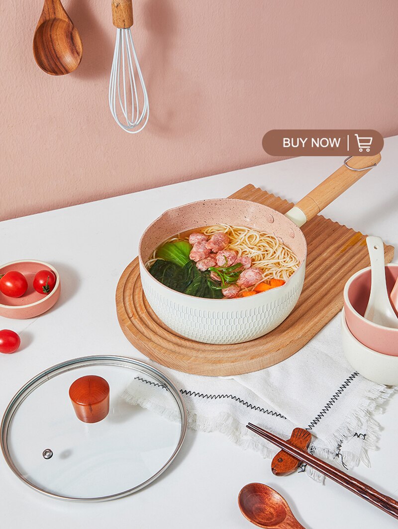 Küche Kochen Topf Maifan Stein Nicht-Stick Kochen Nudeln Heißer Milch Suppe Töpfe Japanischen Stil Schnee Pan Herd universal Kochgeschirr
