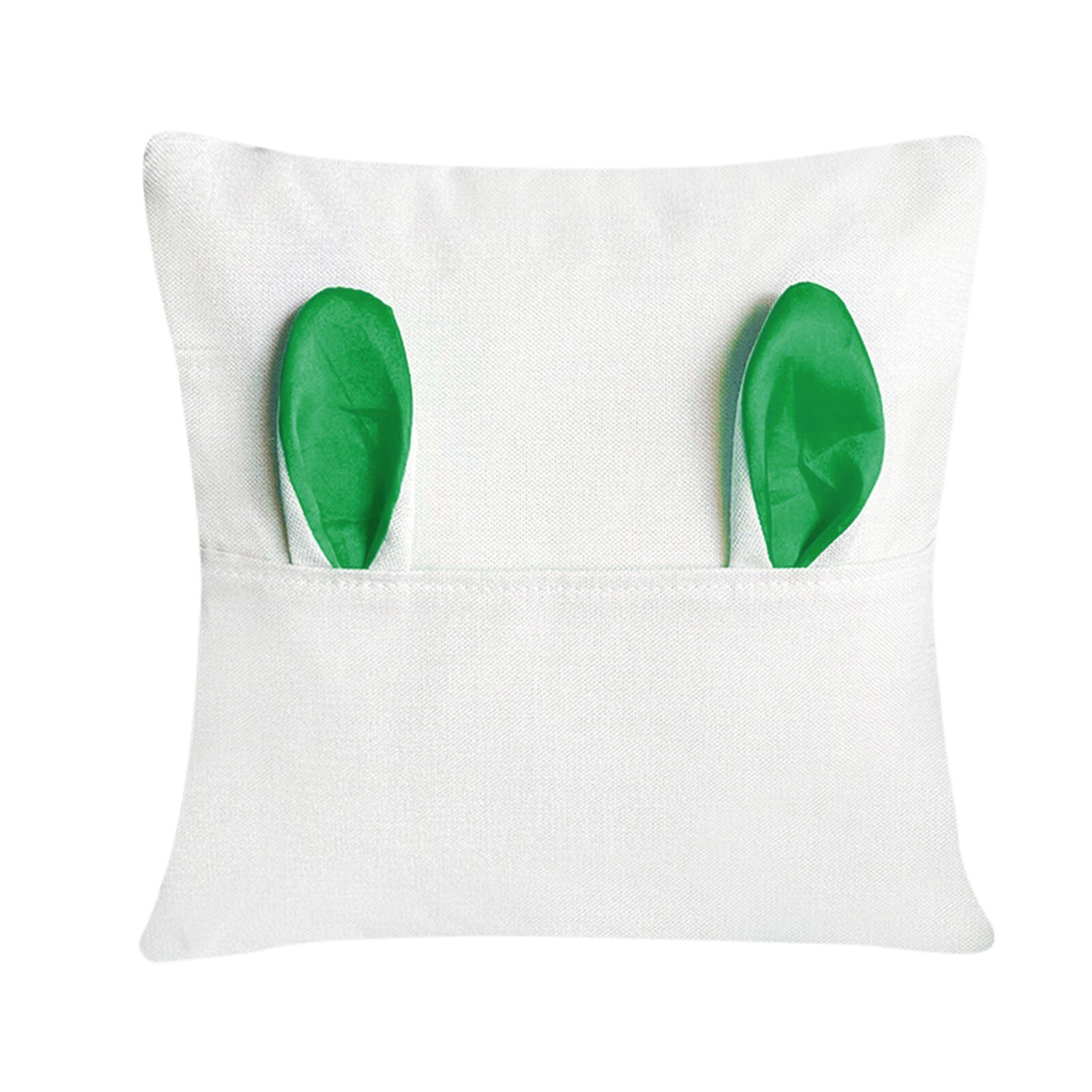 Pasen Leuke Bunny Kussensloop Familie Decoratie Kussenhoes Familie Kussensloop 40X40 Cm Kids Kinderkamer Decoratie: Green 