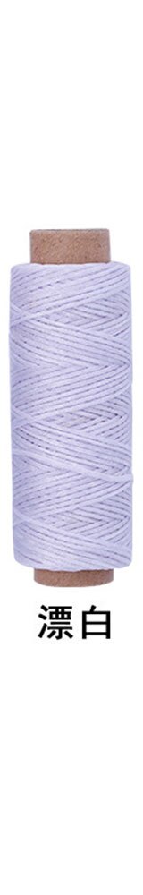 Naaigaren waxlijn diy handgemaakt slijtvast 150d 50m leer naaien plat waxdraad diy knutselgereedschap naaigaren: En