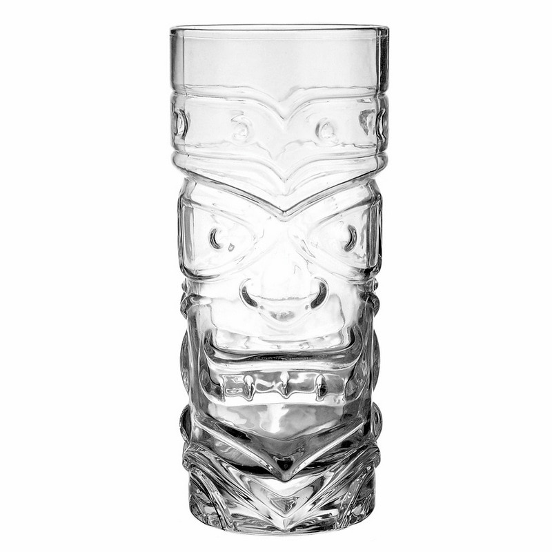 Tiki-vaso de cristal exótico "Zombie" para cóctel, cristal resistente alto de Tiki Premium, 15oz (450ml),