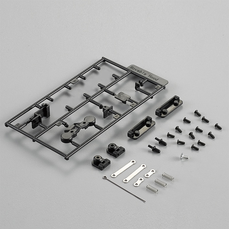Killerbody 1:10 lc70 RC crawler parts Movable Hood Upgrade Sets Fit for KB#48601 1/10 Toyota Land Cruiser Hard Body