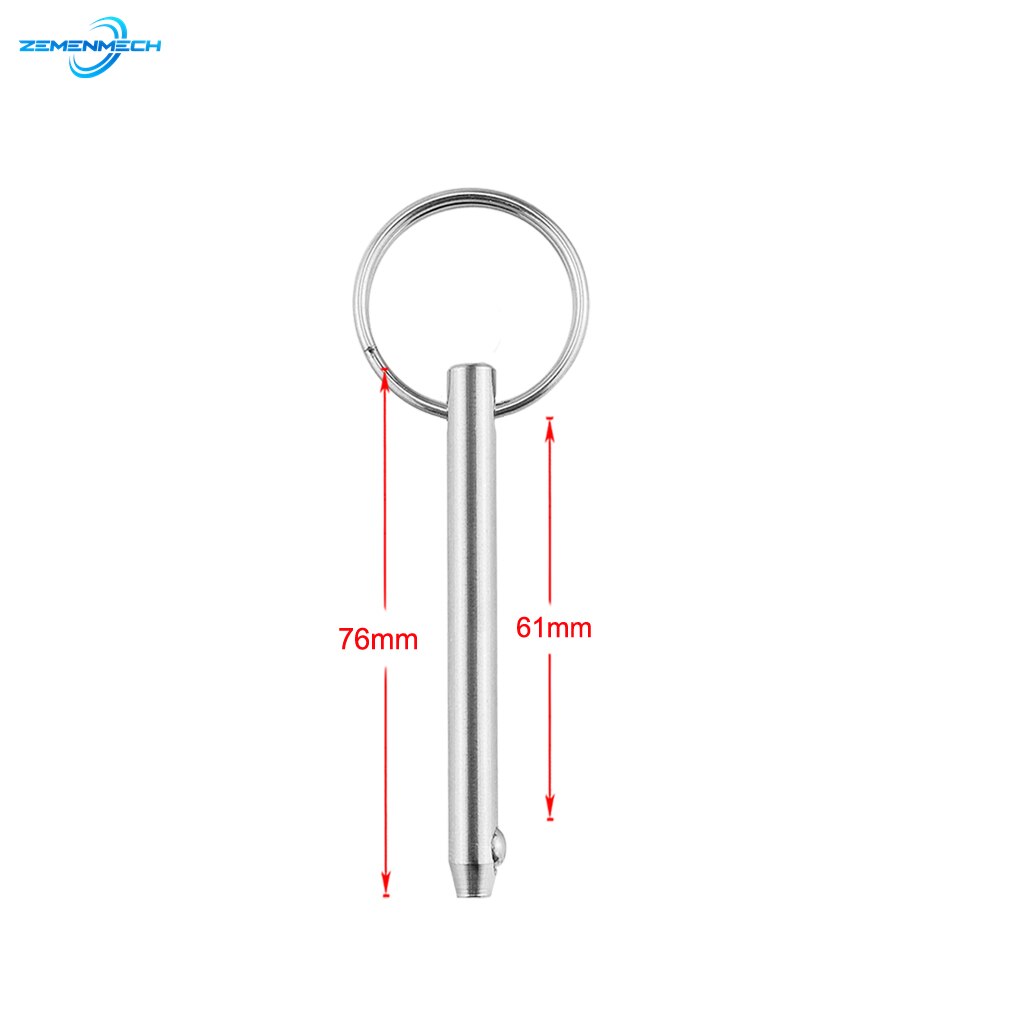 2Pcs Boot Accessoires 5Mm Quick Release Bal Pin Marine Grade 316 Roestvrij Staal Voor Boot Bimini Top Dek scharnier Marine Hardware