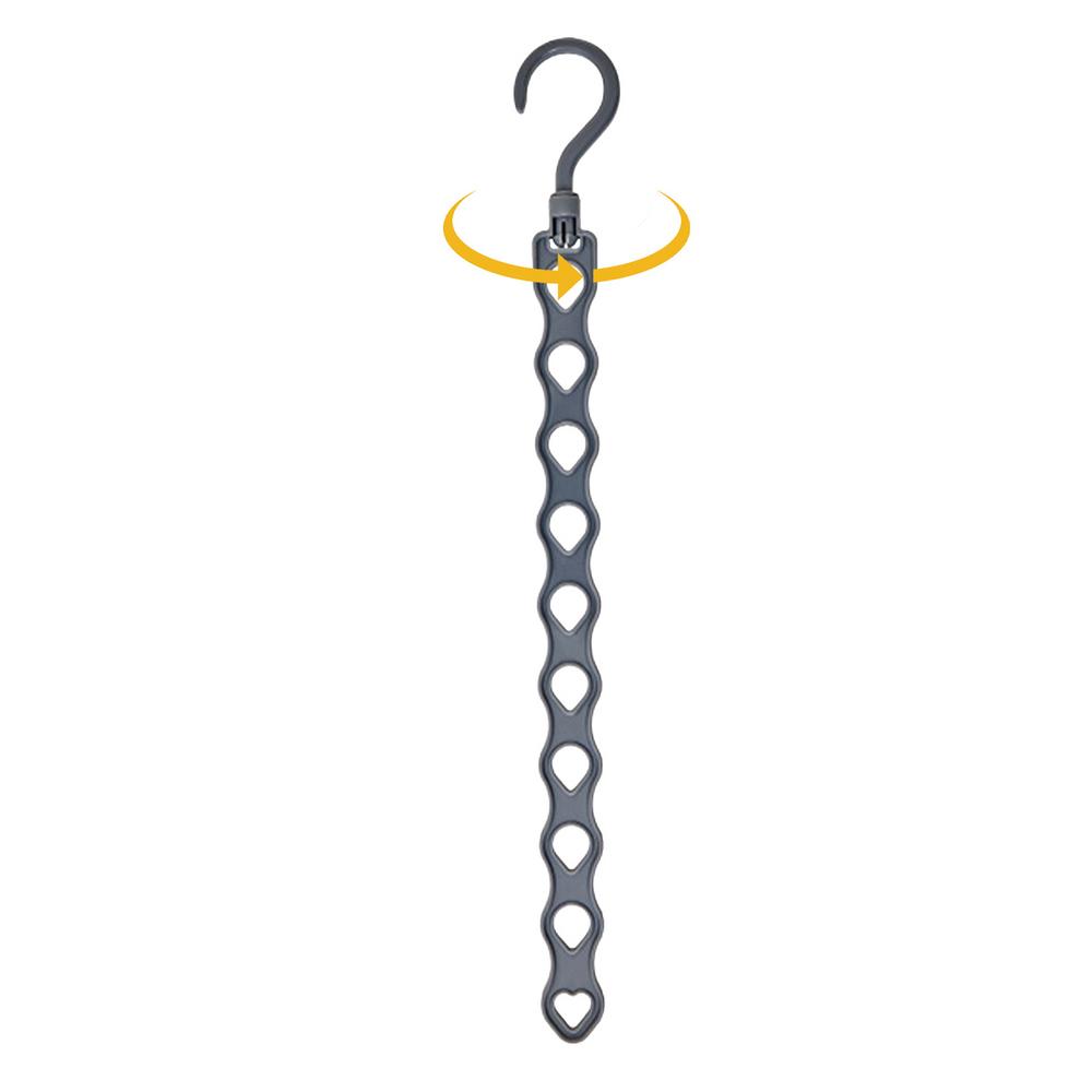 Perchas para camisas, armario que ahorra espacio, perchas ahorradoras de espacio para almacenamiento de ropa, Vertical de 10 orificios, ahorro de espacio, resistente: Gris