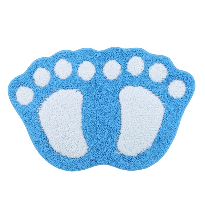 Bathroom Mat Set Carpet Bathroom Floor Rug Anti-slip Rugs Toilet Bath Mat Non Slip Bathroom Set Rug: blue