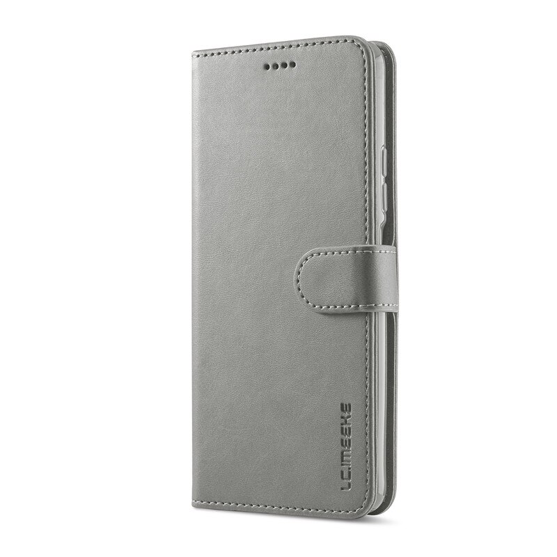 Case Voor Poco F3 Case Lederen Vintage Portemonnee Case Op Xiaomi Poco F3 Case Flip Magnetic Wallet Cover Voor Poco f3 Cover Etui Funda: GRAY