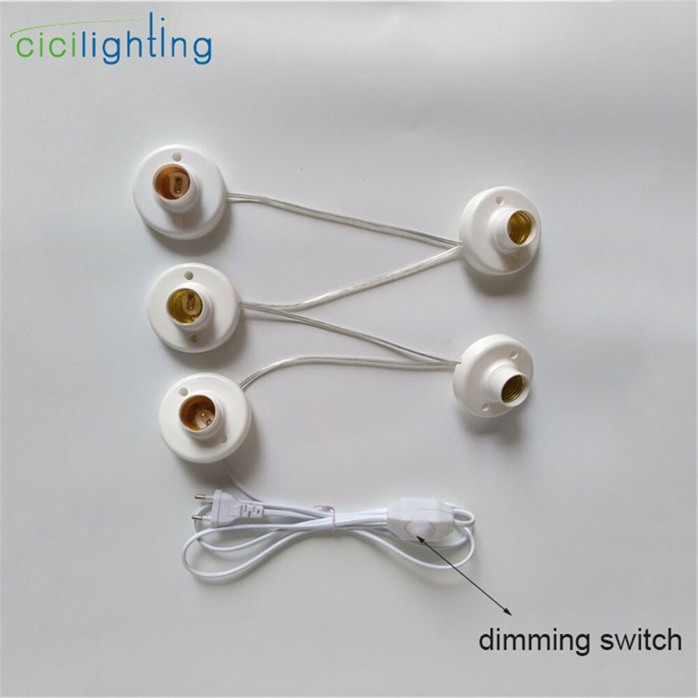 Estilo Hollywood regulable vanidad de luces para espejo con enchufe DIY enchufe en la vanidad iluminación para tocador de maquillaje con Dimmer