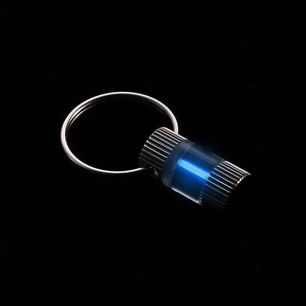Trizio auto Luminoso Chiave Anello Ultralight all'aperto incandescenza in il buio Portachiavi Anello Di Sopravvivenza Di Emergenza mini Luce: Blu