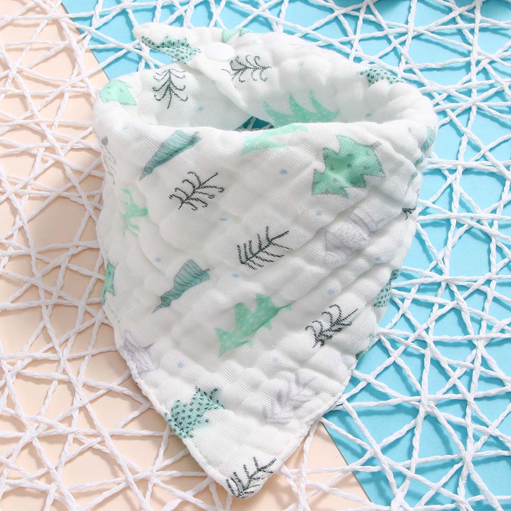 unisex Nette 8-schicht Baumwolle Baby Lätzchen Weichen Obst aufbringen Banane Erdbeere Bandana für Kleinkind Kleinkind Rülpsen Fütterung Speichel handtuch: pinaster