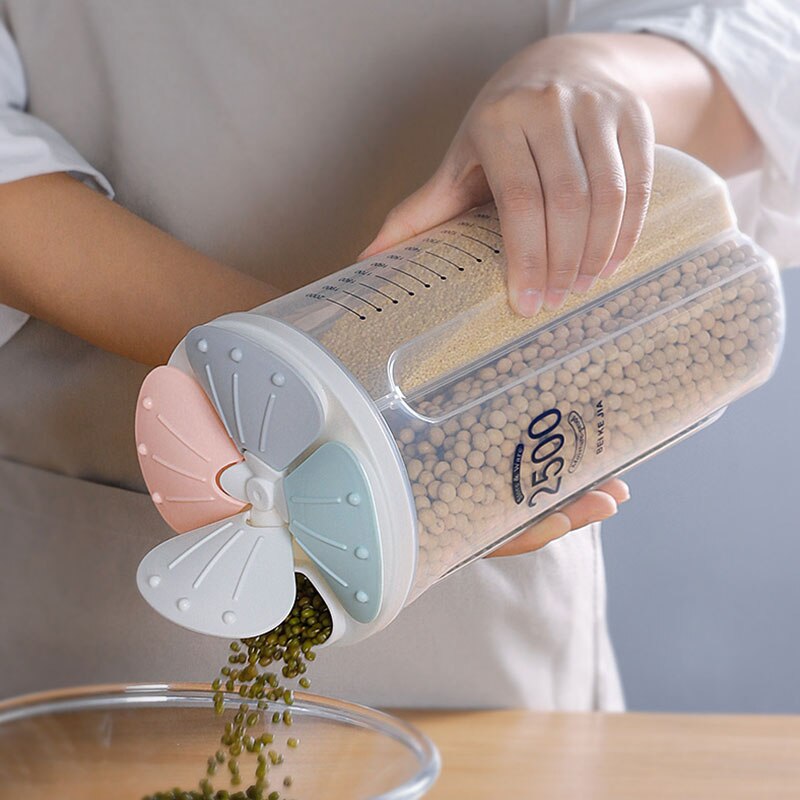 1Pc Transparant Voedsel Opbergdoos Keuken Opbergdoos Graan Opslagtank Vochtbestendige Verzegelde Blikken Organisatoren Keuken Benodigdheden