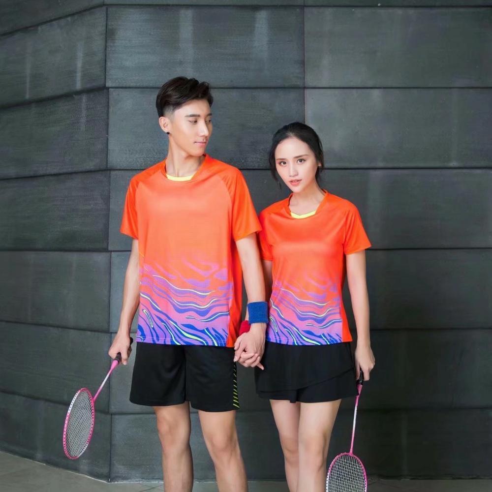 Free Print Qucik dry Badminton sports clothes Women/Men , Tennis suit , badminton wear sets, table tennis clothes