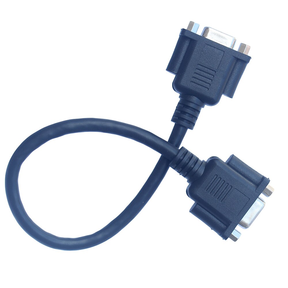 30CM HD15Pin VGA Female to Female D-Sub Short Video RGB Cable Cord for Monitor