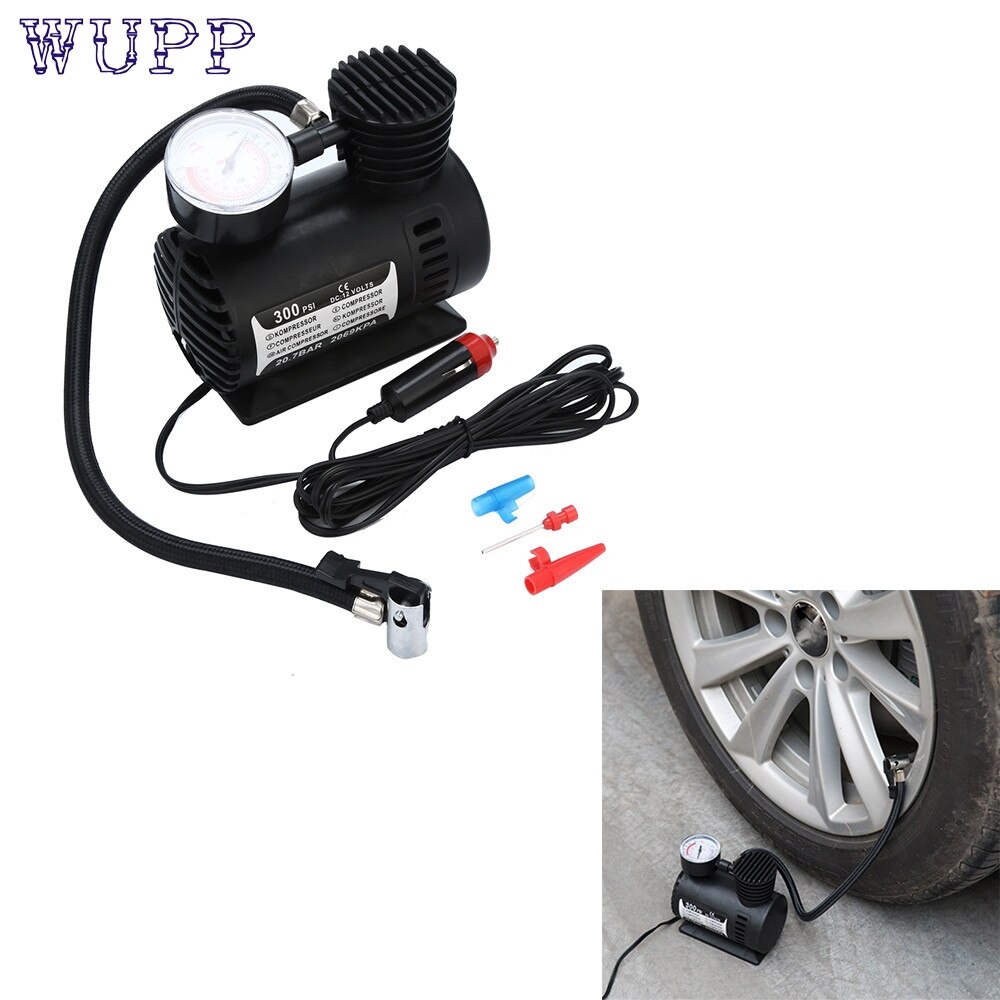 CARPRIE 12V Portable Mini Air Compressor 300 PSI Car Van Bike Tyre Inflator Nov3