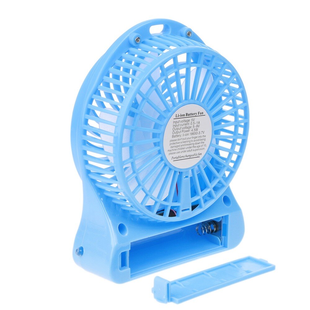Portable LED Light Mini Fan Air Cooler Mini Desk USB Fan Third Wind USB Fan