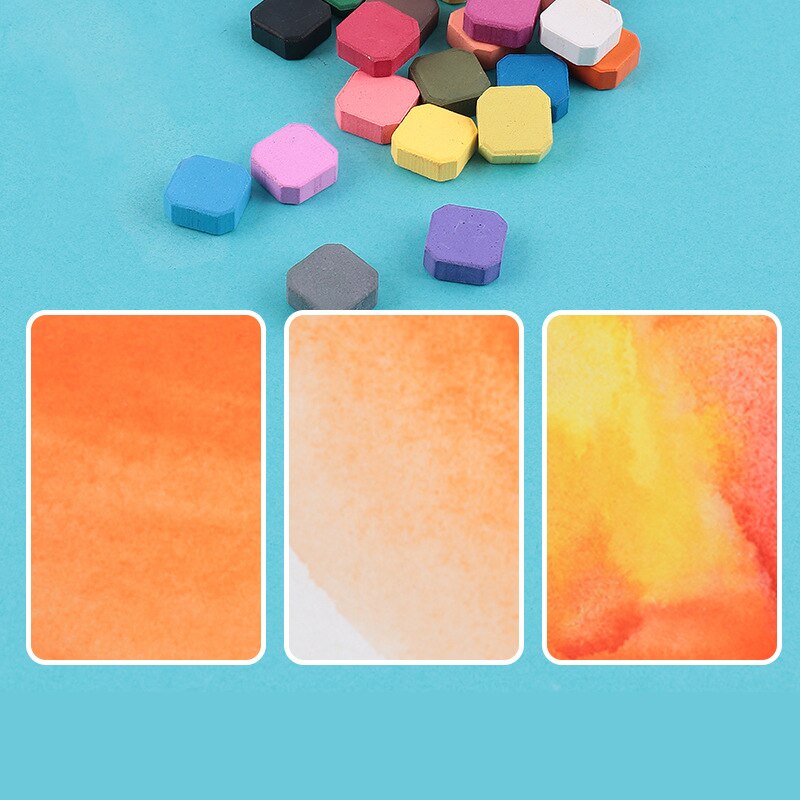 Set waterverf 48 kleuren voor kinderen beginners handgeschilderde waterverf vaste pigment kunstbenodigdheden