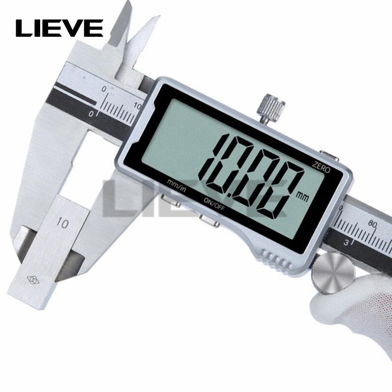 Electronic Digital Caliper HD Full Screen Full Metal 0-150/200/300mm Stainless Steel Vernier Caliper precise measurement tool