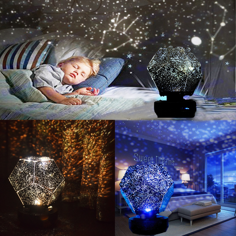 Starry night projection lamp rotating starlight projector fantasy romanceBedroom atmosphere projected starlight