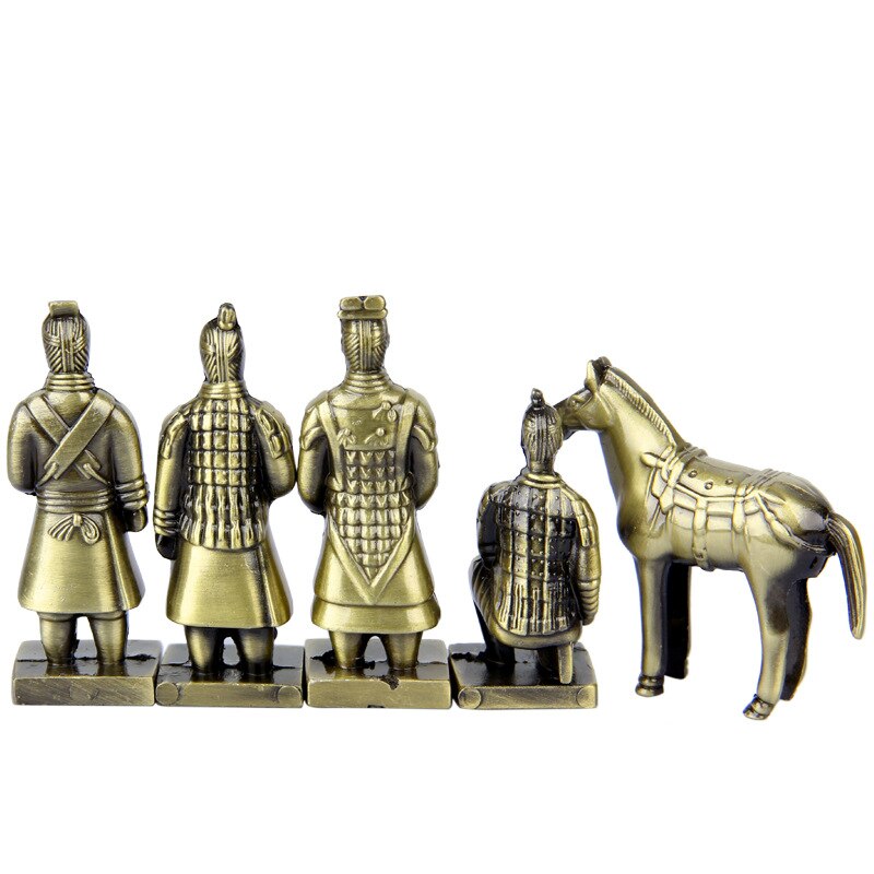 Terracotta Warriors Ornaments The Eighth Wonder of the Copper World Simulated Terracotta Warriors and Horses Souvenirs
