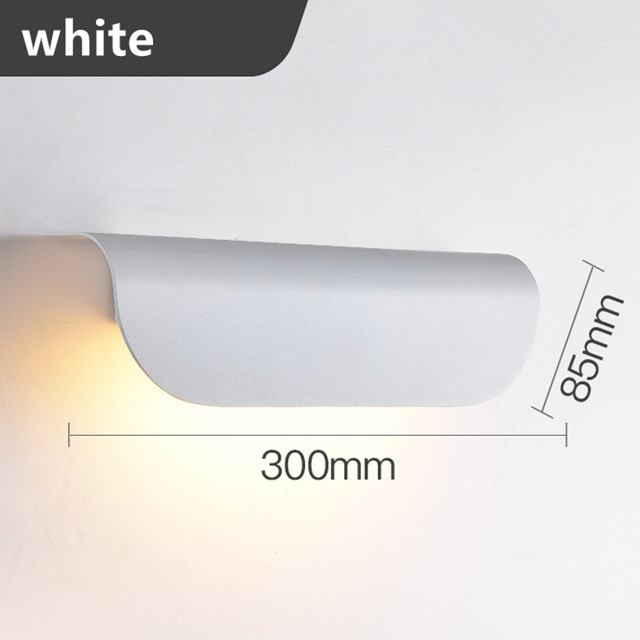 led outdoor waterproof wall light IP67 balcony aisle light long strip door exterior wall light: light green / Cold White / 4W