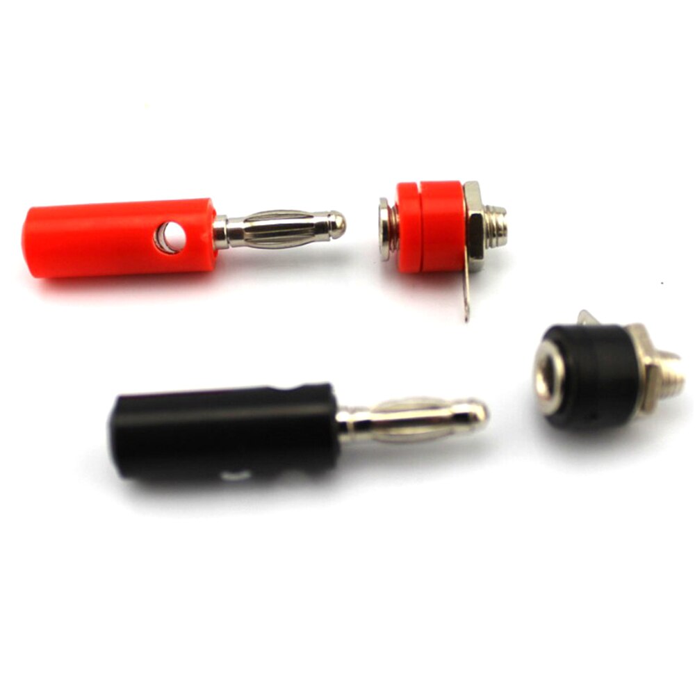 1 set Male And Female J072 4mm Banana Plug Male And Female To Insert Connector Banana Pin DIY Model Parts