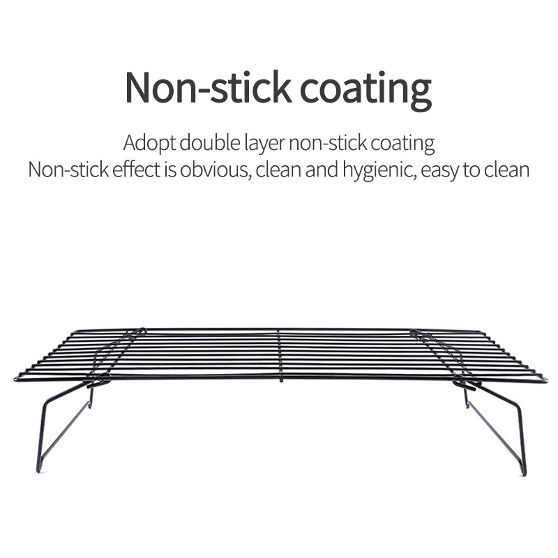 3 Layers Stackable Cake Cooling Rack Metal Cake Biscuits Bread Cookie Cooling Rack Net Mat Baking Tray