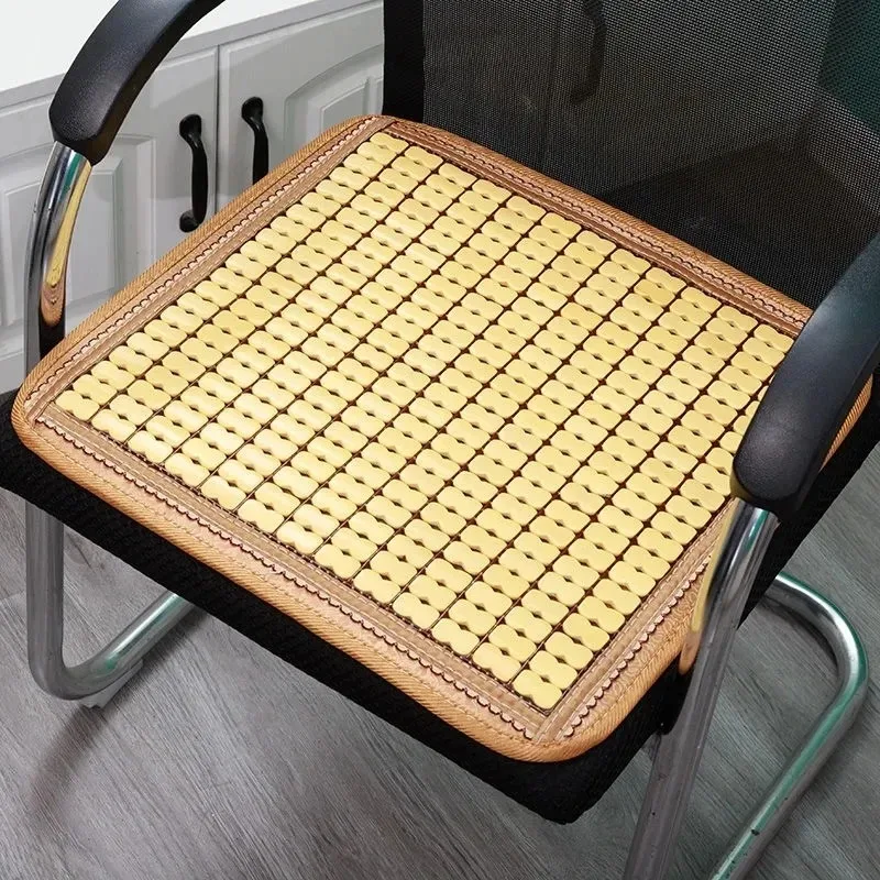 Cuscino del sedile Mahjong in bambù estivo, traspirante, antiscivolo, cuscino per sedia da pranzo, fresco, cuscino, per ufficio, tappetino per sedia per Computer