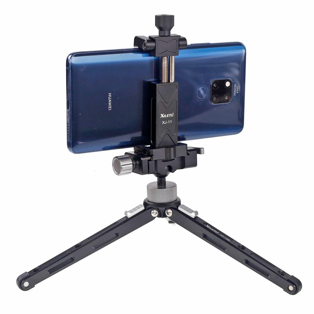 XILETU XJ-11High Bearing Desktop Bracket Mini Tabletop Tripod and Ball Head For DSLR Camera Mirrorless Camera Smartphone
