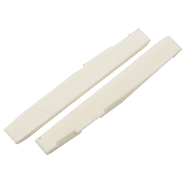 6 String Acoustic Bone Bridge Guitar Slotted Saddle Guitar Parts(Pack of 2)