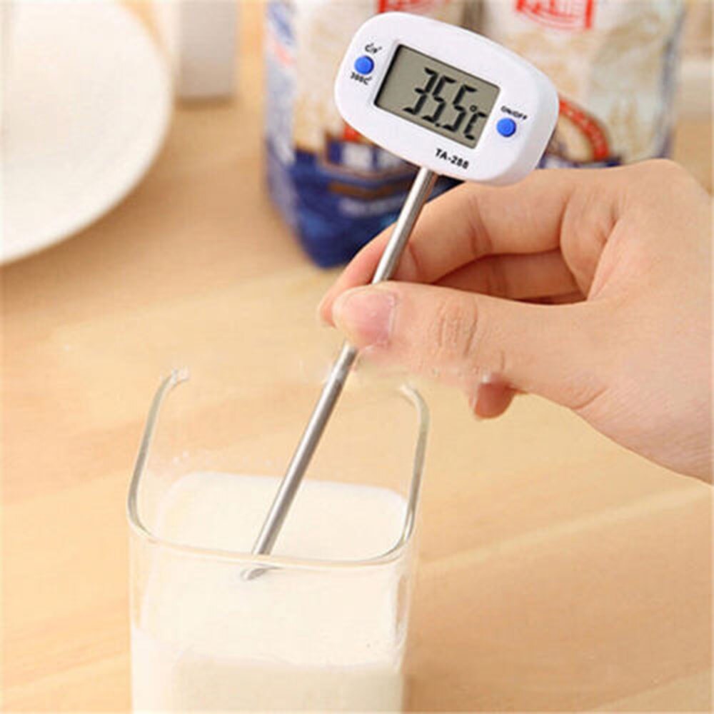 1 stk køkken madlavning mad kødtemperatur mælketermometer protble digital bbq termometer værktøj funktion justerbar: Default Title