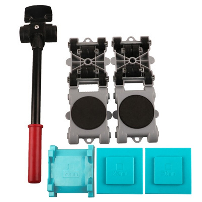 Practical Boutique 8Pcs/Set Moving Heavy Object Handling Tool Household Furniture Mobile Tool Heavy Object Mover Plastic Moving: Default Title