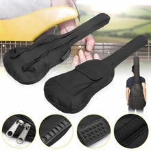 Dubbele Bandjes Padded Elektrische Gitaar Tas Voor 41 "42" Draagbare Basgitaar Rugzak Waterdichte Oxford Doek Zachte Gitaar gig Bag